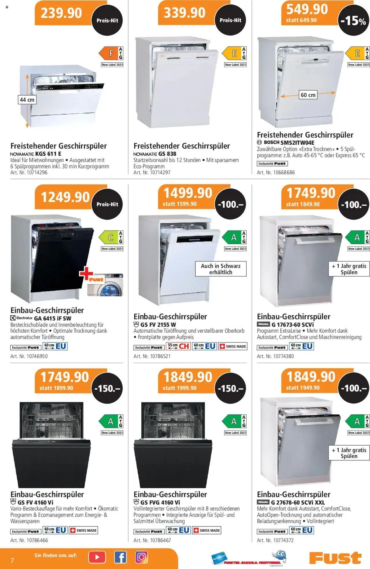 Fust Aktionen von 24. September bis 26. Oktober 2025 - Prospekt seite 7