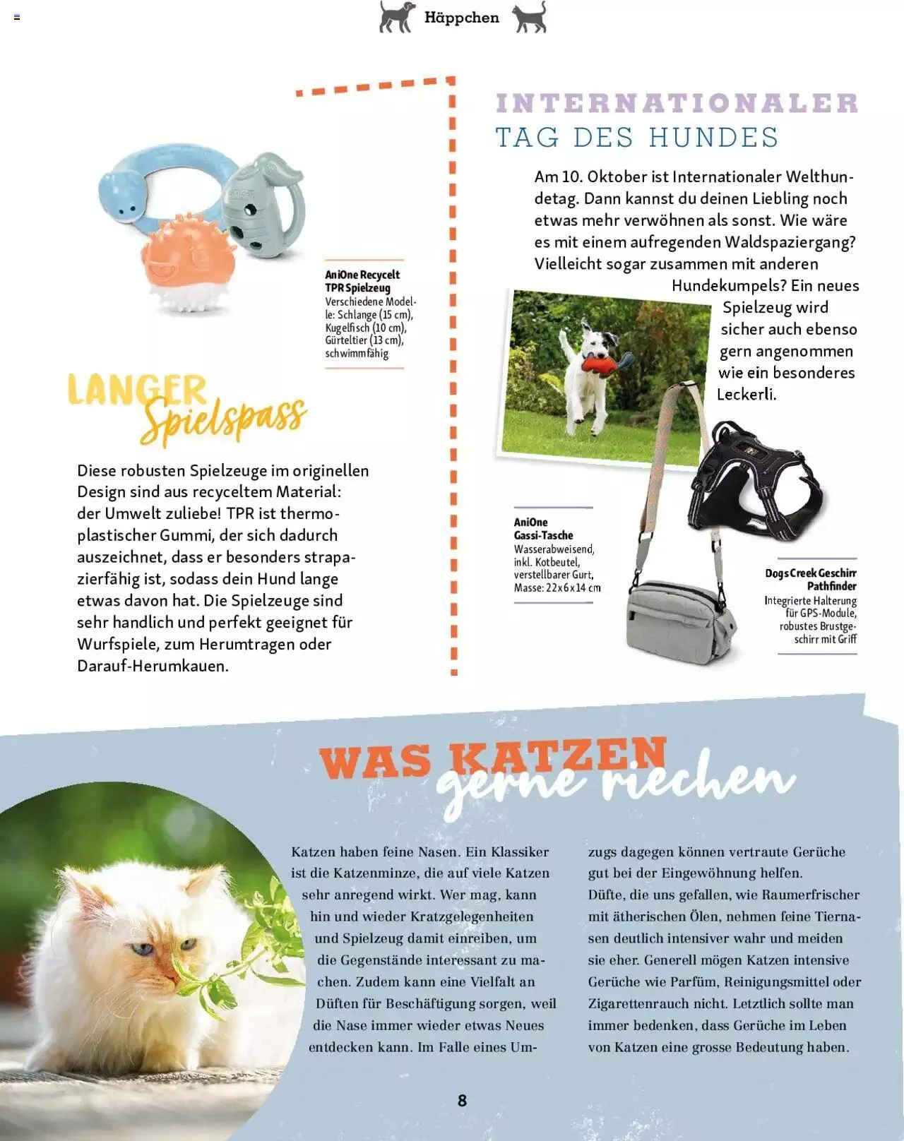 Fressnapf Magazin von 1. September bis 31. Oktober 2023 - Prospekt seite 8