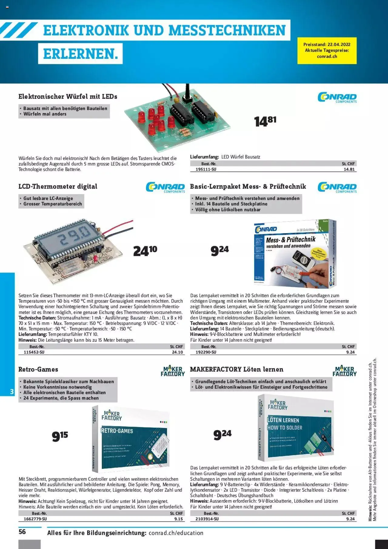 Conrad - Education 2022/23 von 5. Mai bis 31. Dezember 2023 - Prospekt seite  58