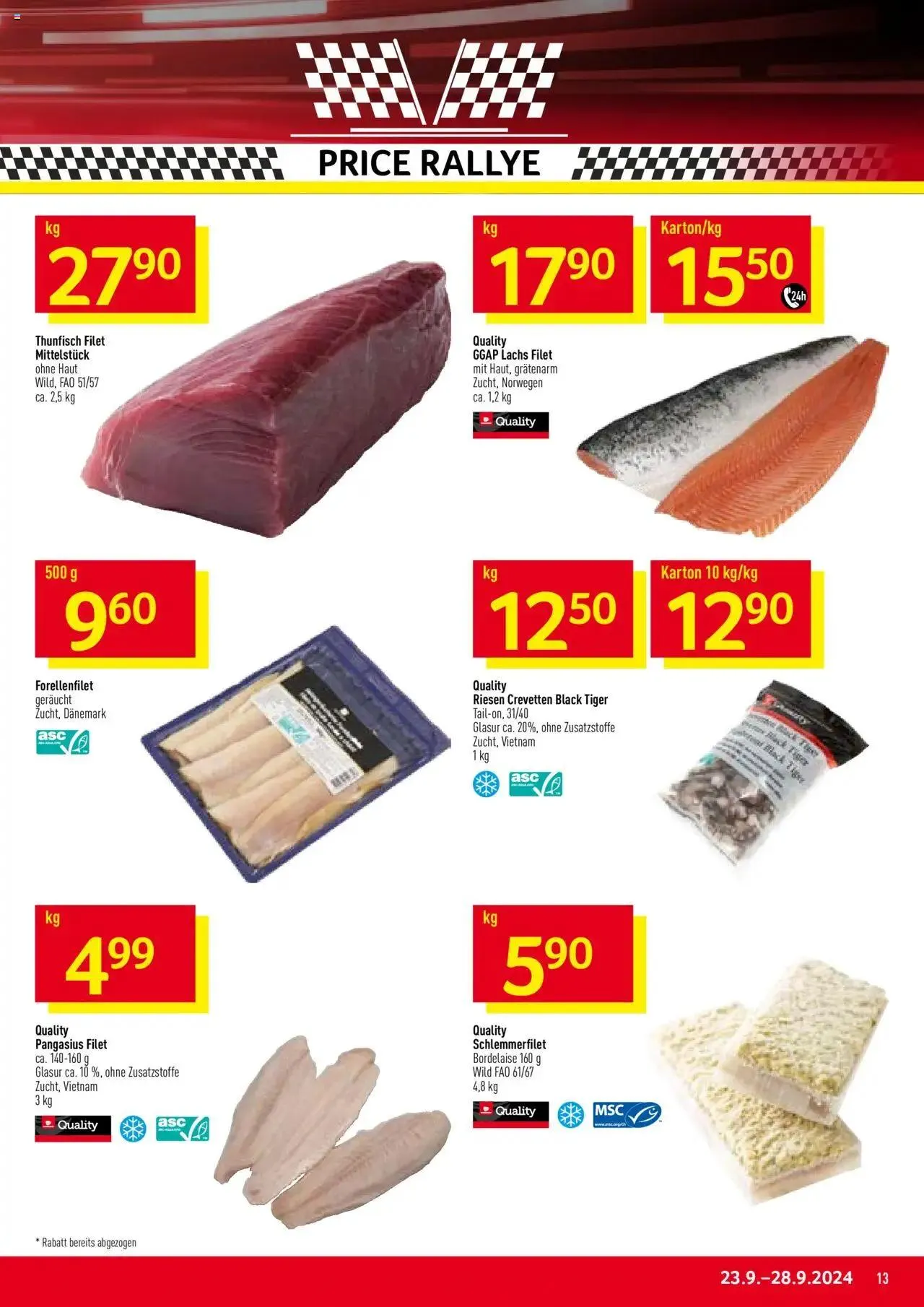 Prodega Aktionen von 23. September bis 28. September 2024 - Prospekt seite  13