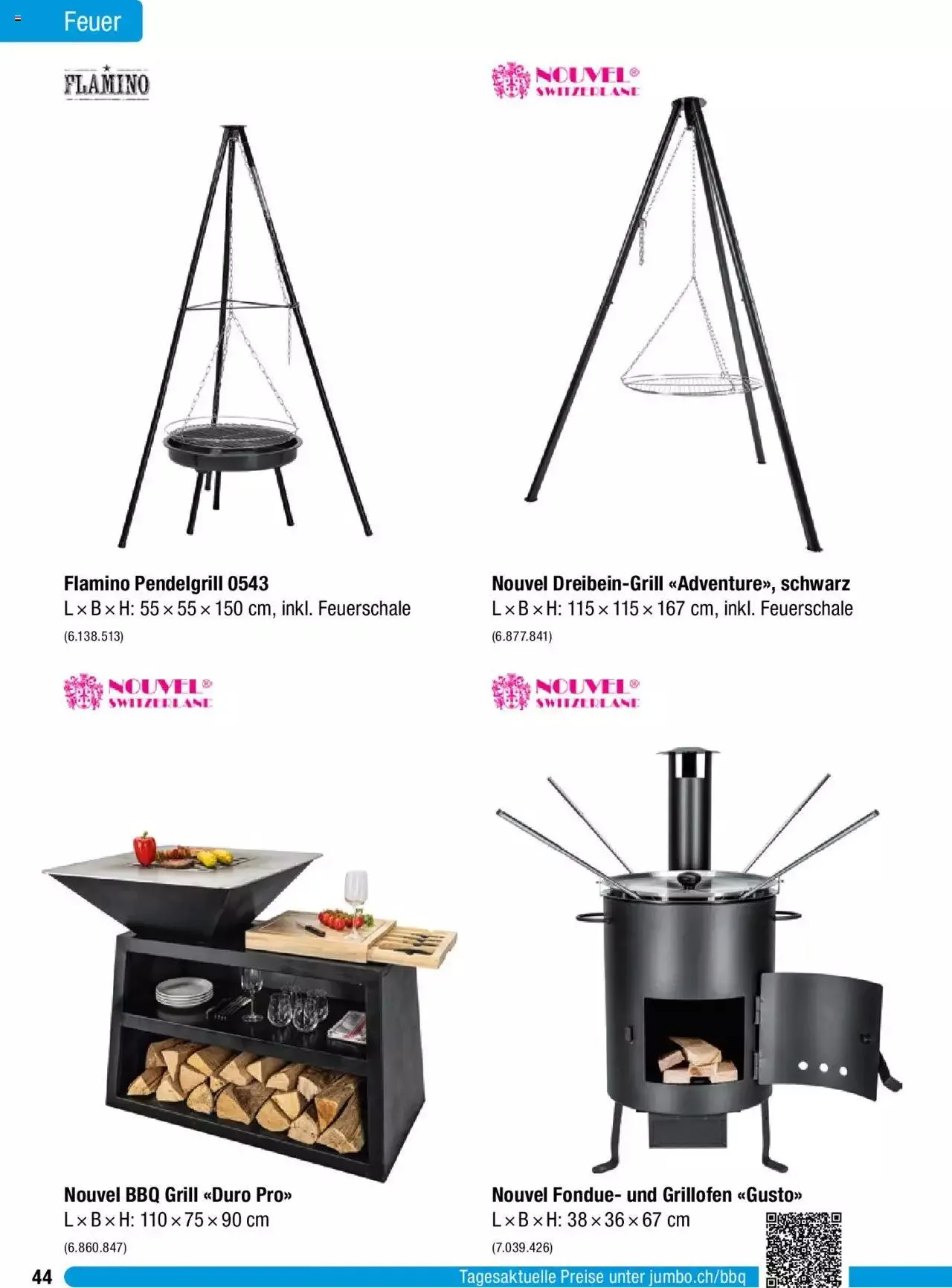 Jumbo Grosse Grillbroschure 2023 von 27. Februar bis 31. Dezember 2023 - Prospekt seite 44