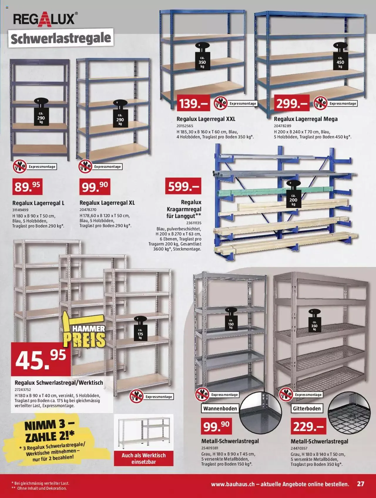 Bauhaus Aktionen von 27. November bis 31. Dezember 2023 - Prospekt seite 27