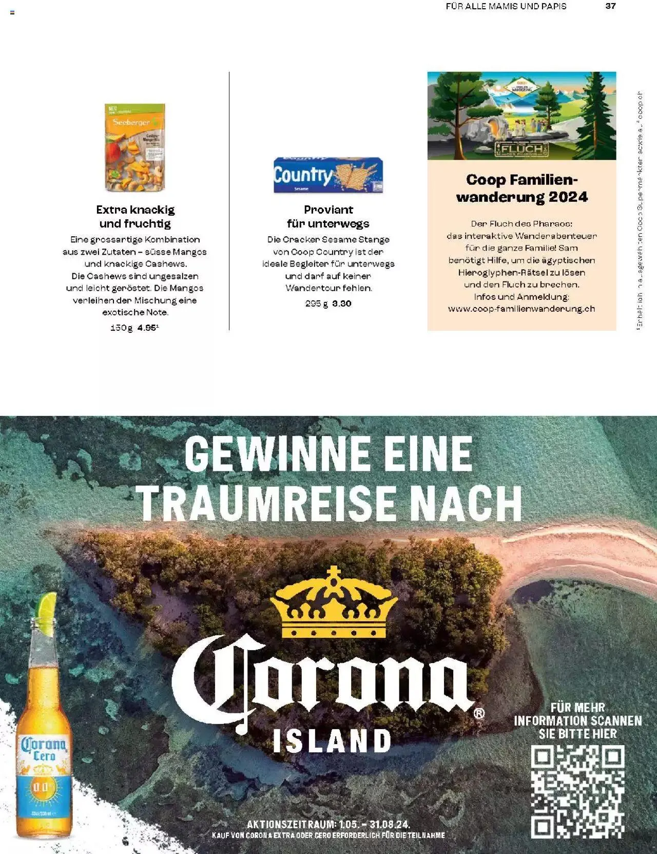 Coop Magazin Familien von 18. Juni bis 31. Dezember 2024 - Prospekt seite  37