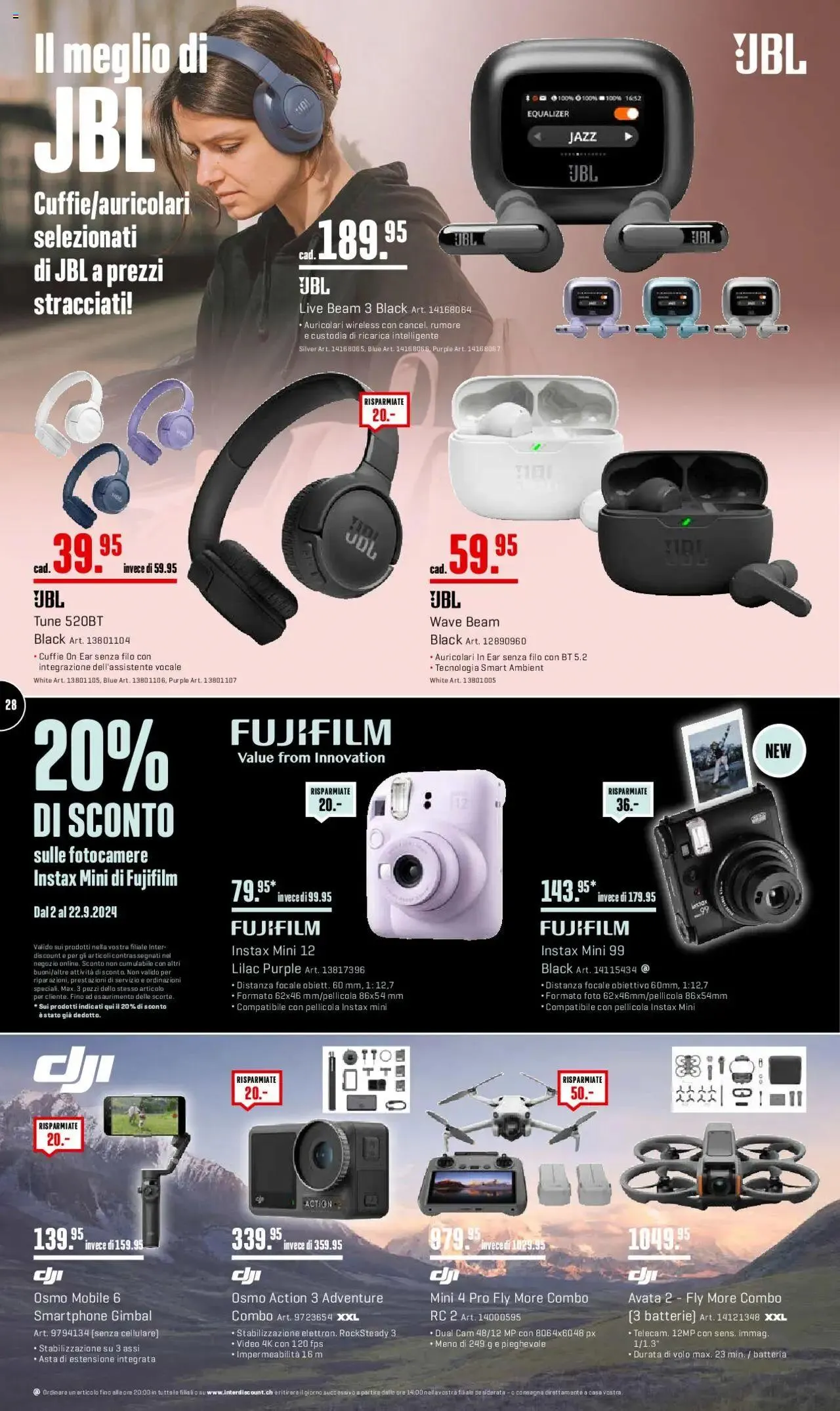 Interdiscount Prospetto von 2. September bis 22. September 2024 - Prospekt seite  28