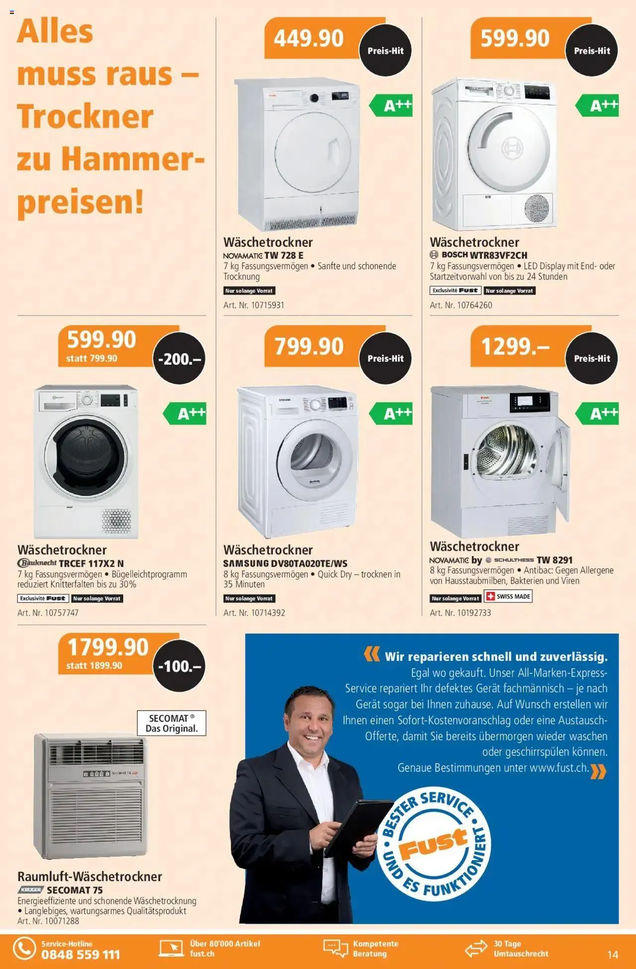 Fust Aktionen von 24. September bis 26. Oktober 2025 - Prospekt seite 14