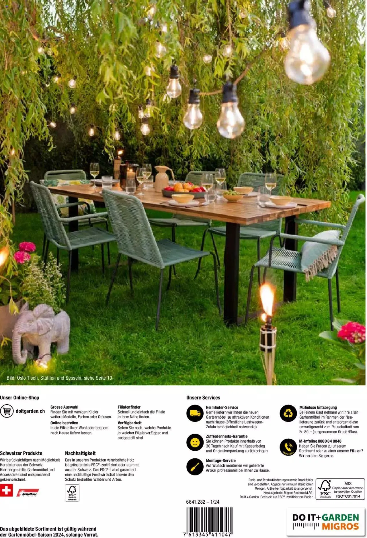 DO IT+GARDEN MIGROS Aktionen Gartenmöbel von 26. Februar bis 31. Dezember 2024 - Prospekt seite  40