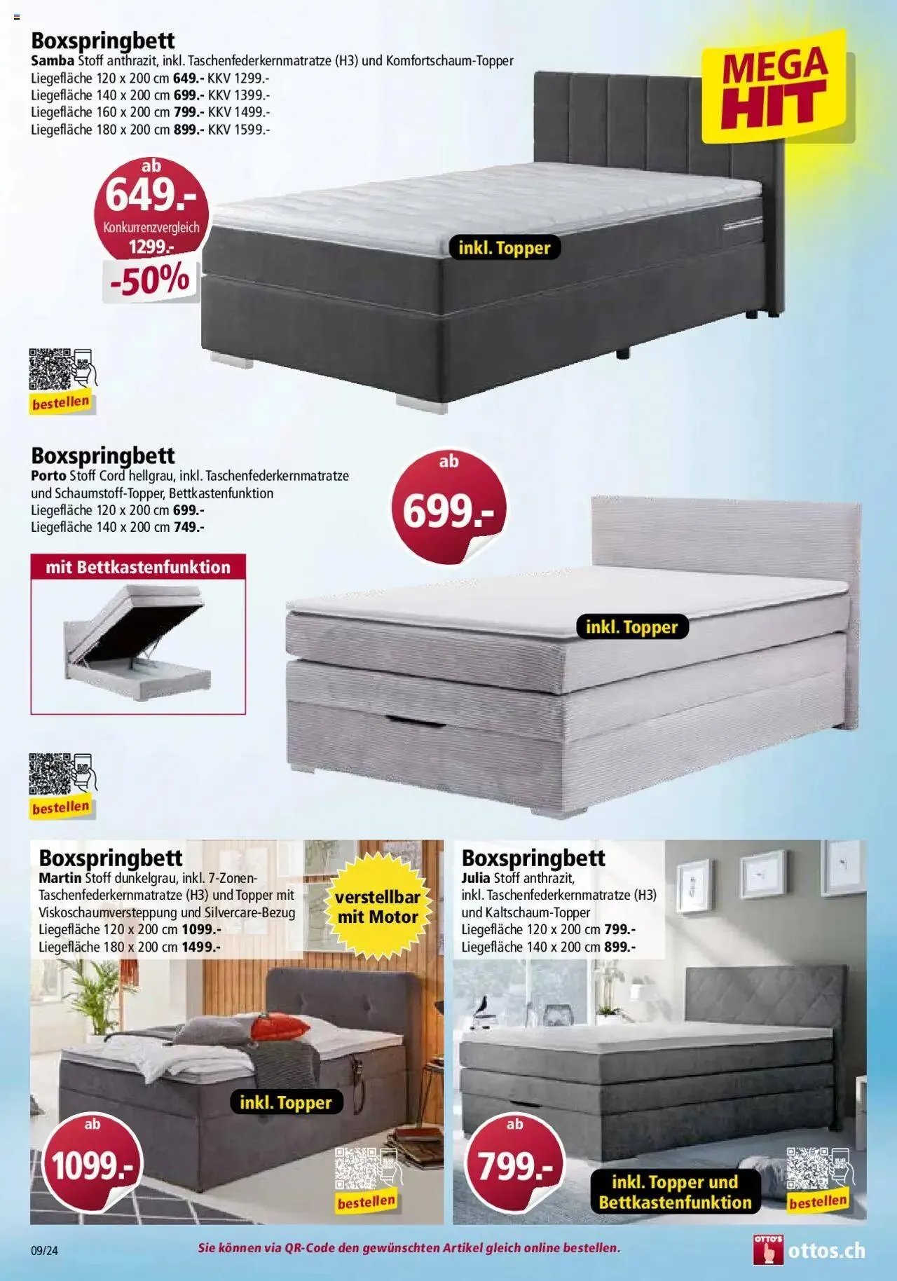 Otto's Moebelflyer von 1. September bis 31. Oktober 2024 - Prospekt seite  37