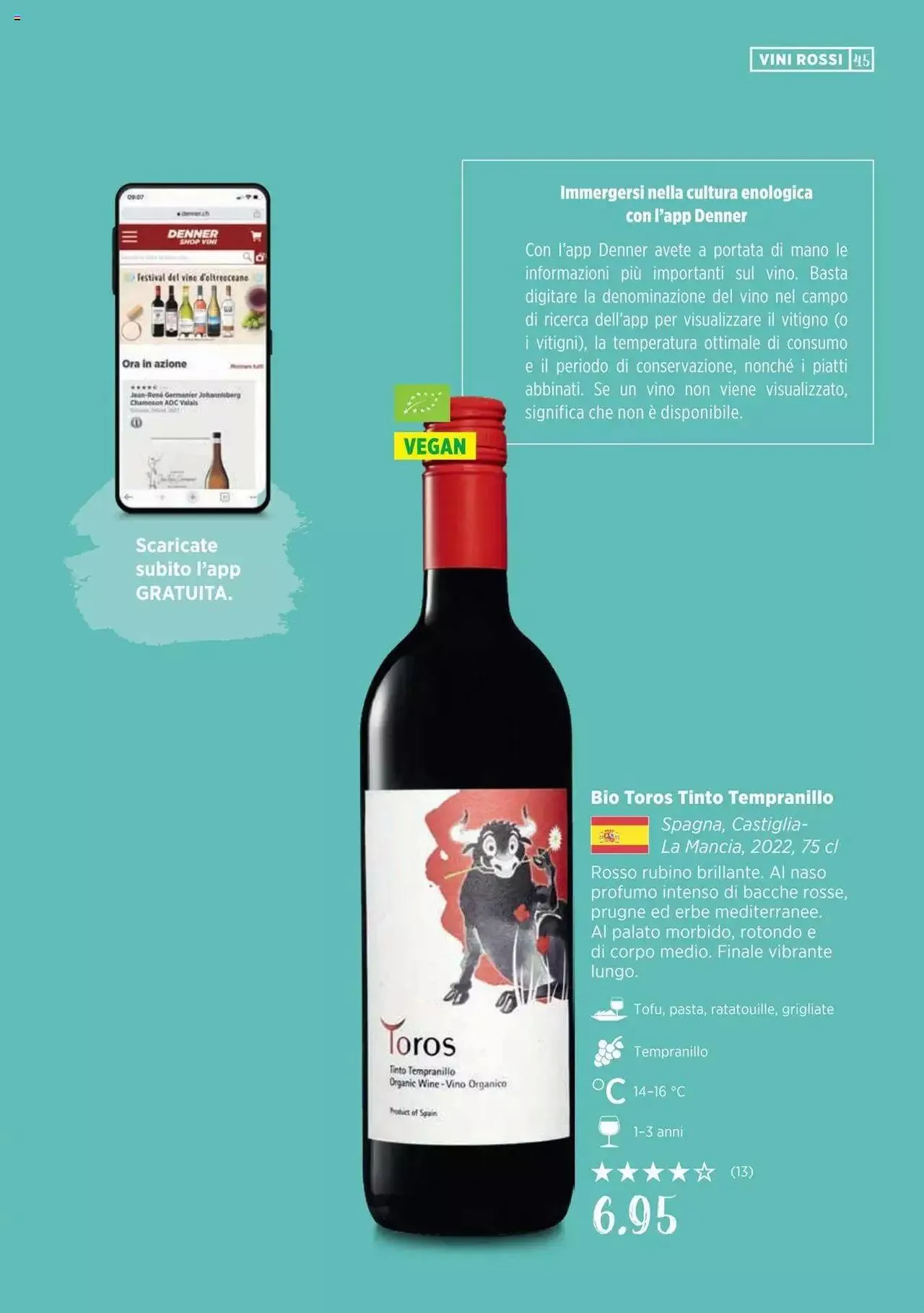 Denner Guida dei vini 2023 / 2024 IT von 11. September bis 31. Dezember 2023 - Prospekt seite  45