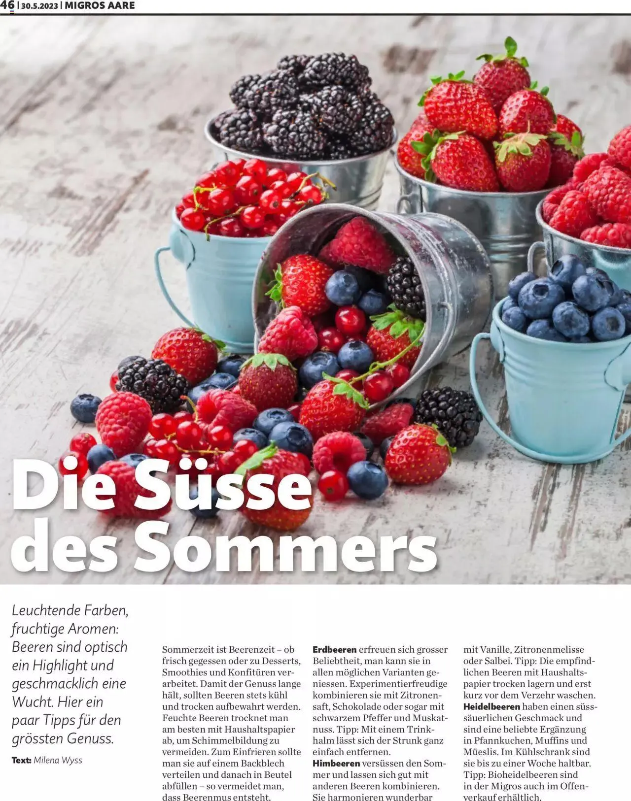 Migros Magazin von 30. Mai bis 31. Dezember 2023 - Prospekt seite 46