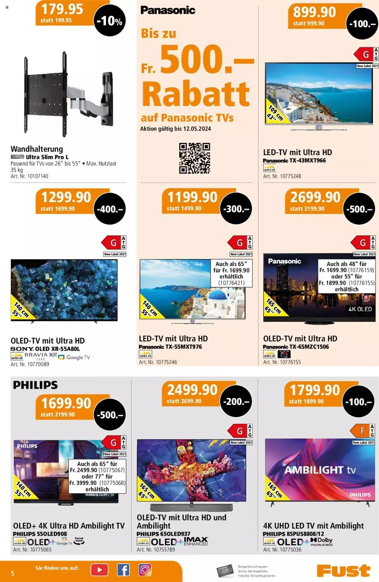 Fust Aktionen von 29. April bis 26. Mai 2024 - Prospekt seite  5
