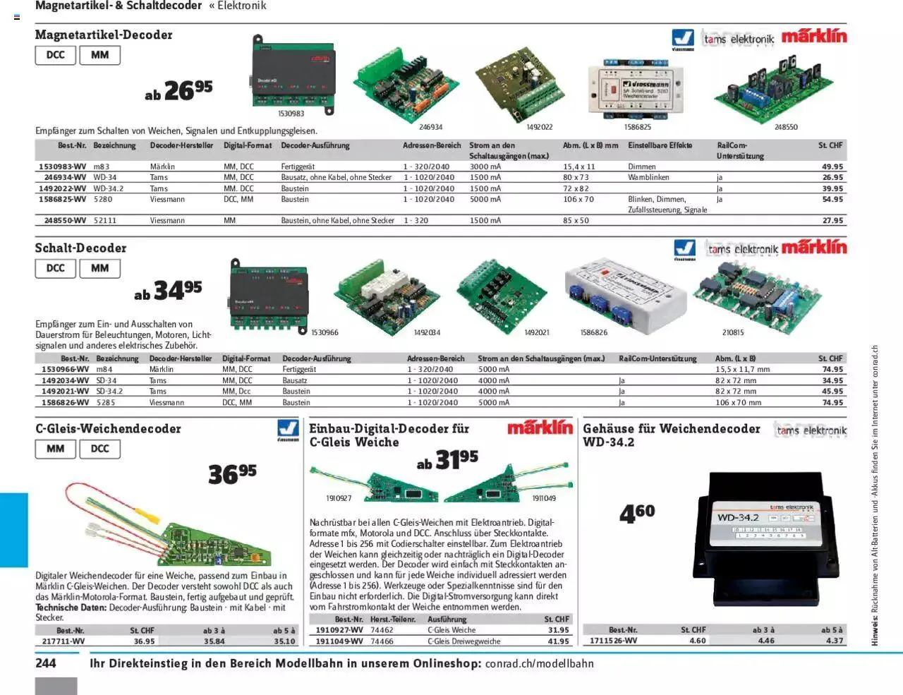 Conrad - Modellbahn 2021/22 von 1. Januar bis 31. Dezember 2023 - Prospekt seite  246