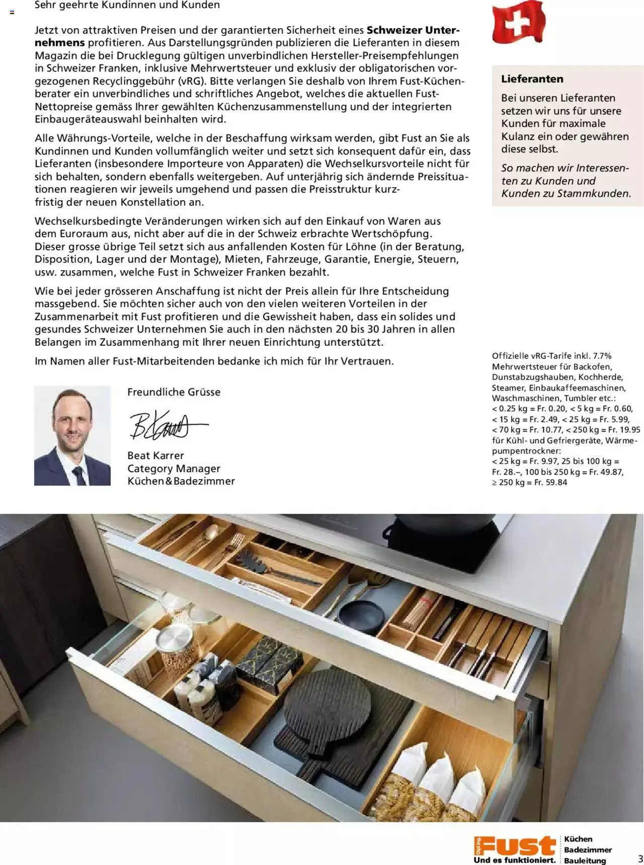 Fust - Küchenmagazin - Riesenauswahl von 22. Februar bis 31. Dezember 2023 - Prospekt seite  3