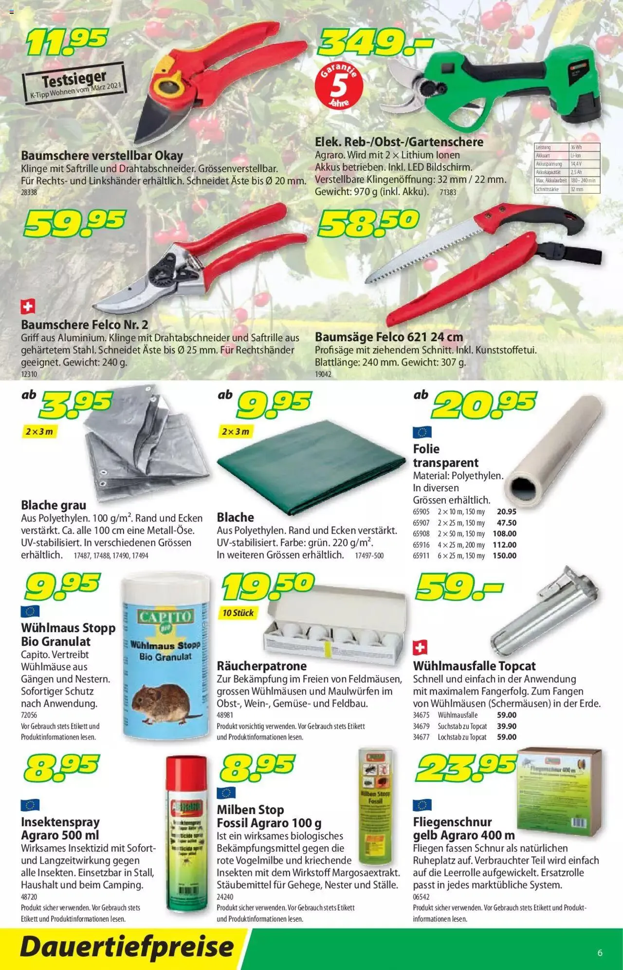 Landi - Hof und Stall 2022 von 1. Mai bis 31. Dezember 2023 - Prospekt seite 6