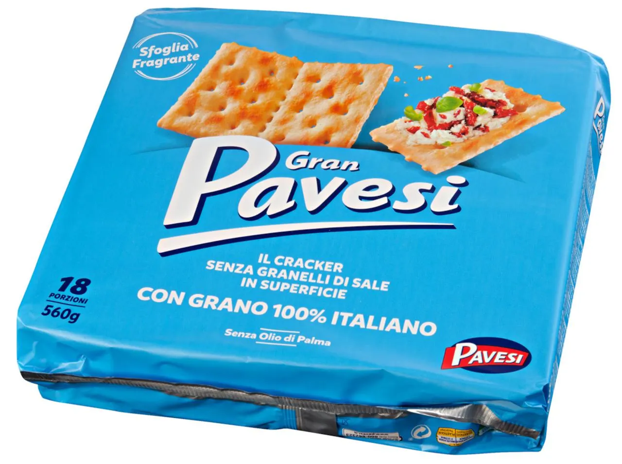 Gran Pavesi Cracker ohne Salzkörner