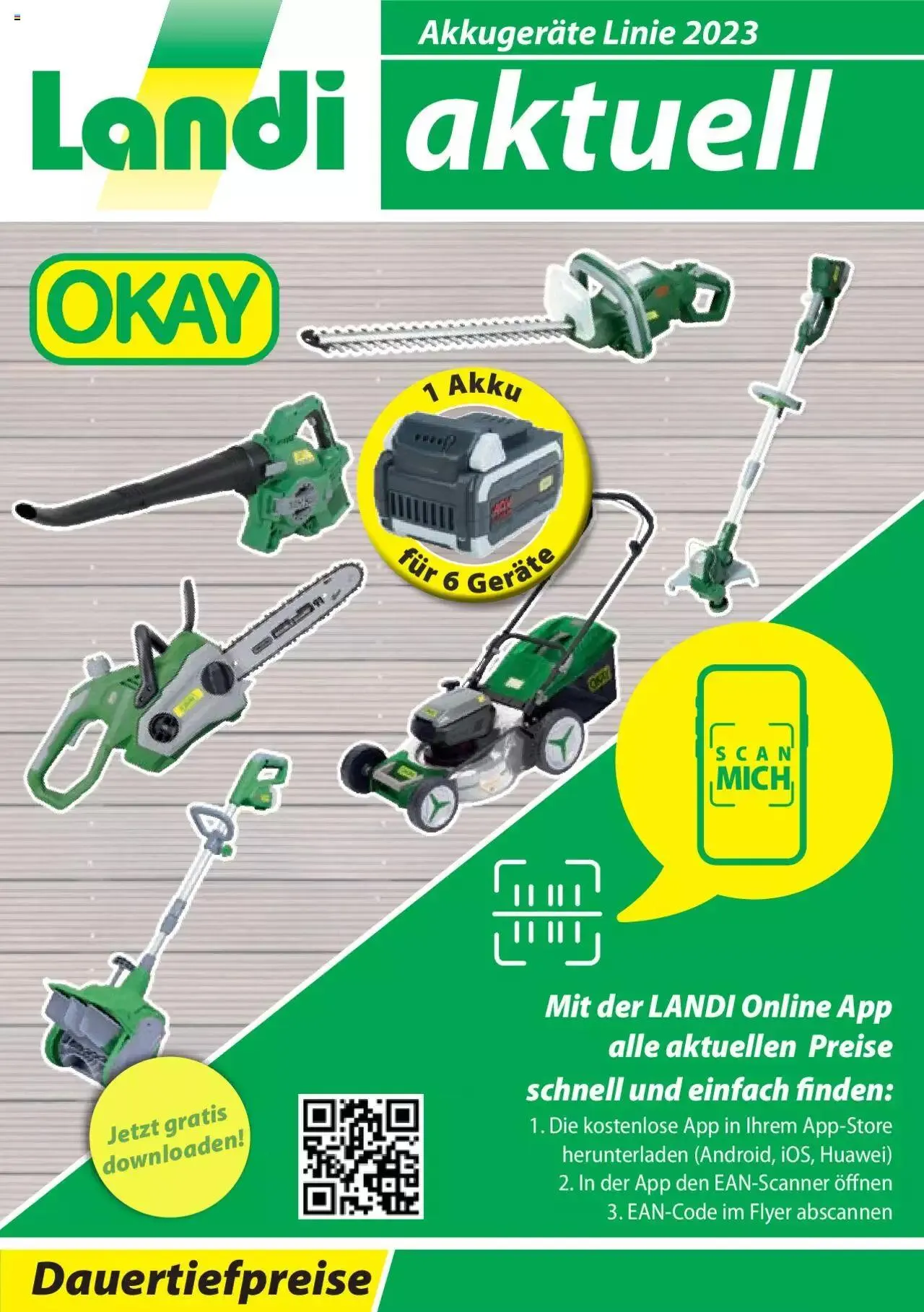 Landi Akkugeräte Linie 2023 von 7. März bis 31. Dezember 2023 - Prospekt seite  1