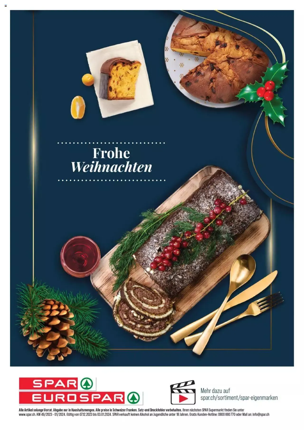 SPAR Aktionen Weihnachten von 7. Dezember bis 3. Januar 2024 - Prospekt seite  14