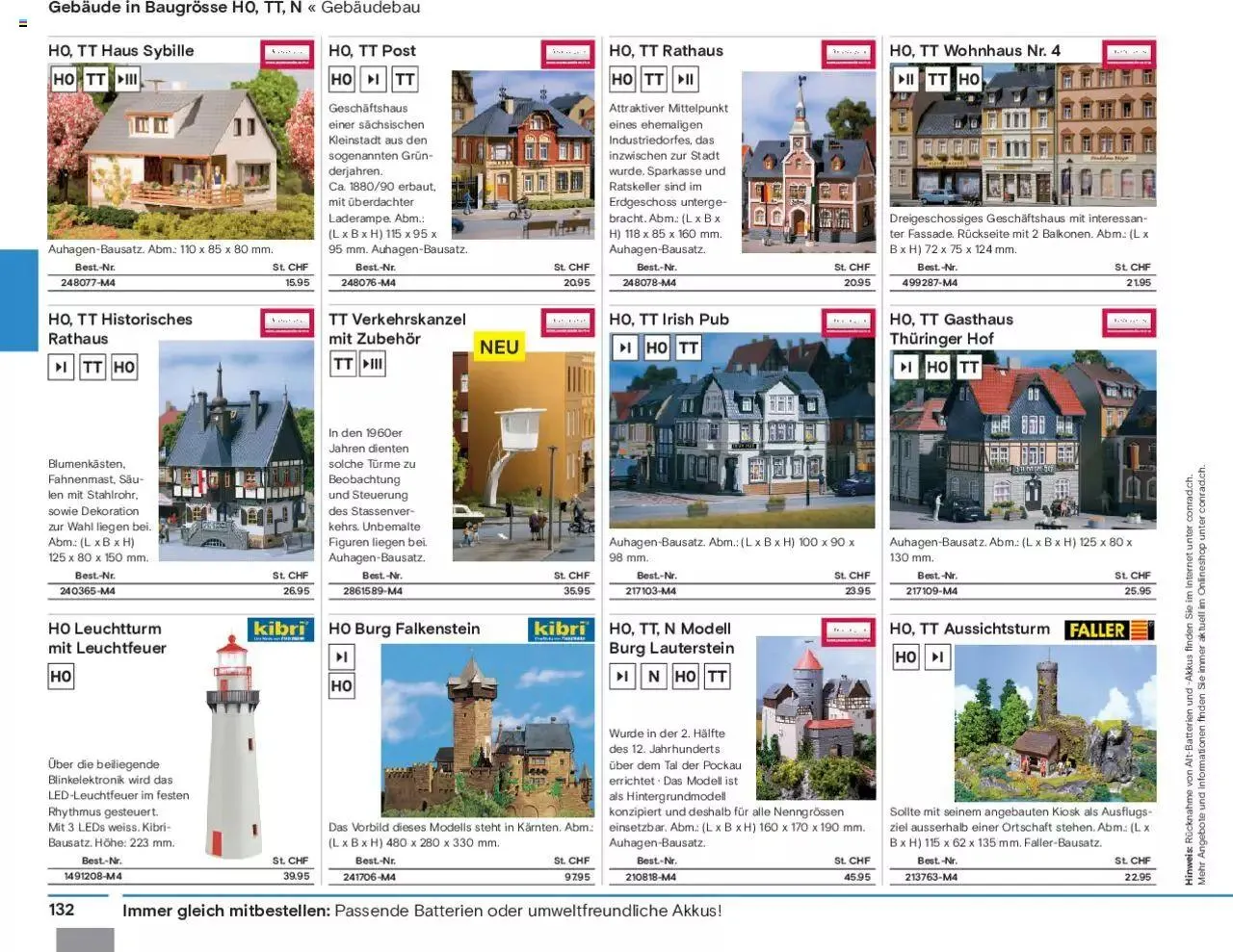 Conrad Modellbahn Katalog 2023/24 von 5. September bis 31. Dezember 2023 - Prospekt seite  134