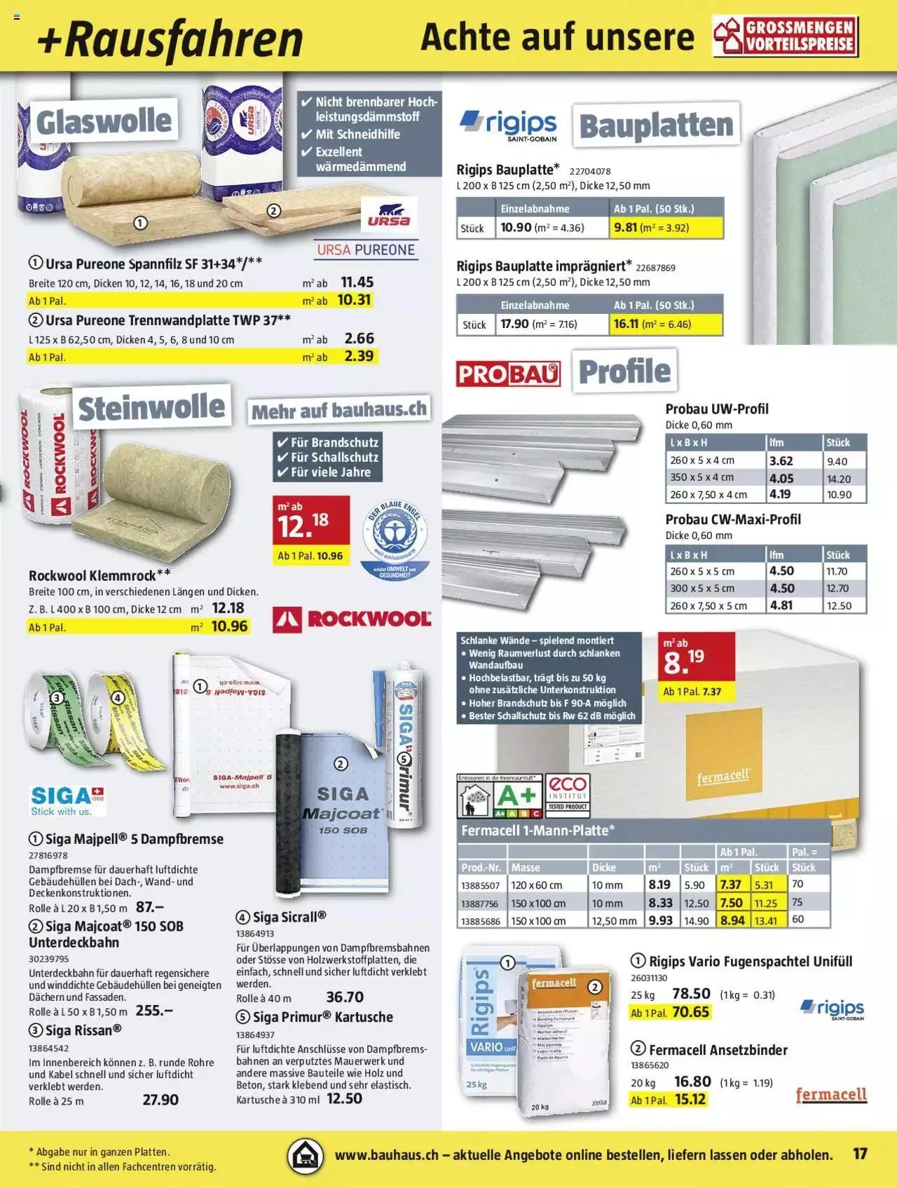 Bauhaus Aktionen von 30. Oktober bis 26. November 2023 - Prospekt seite 17