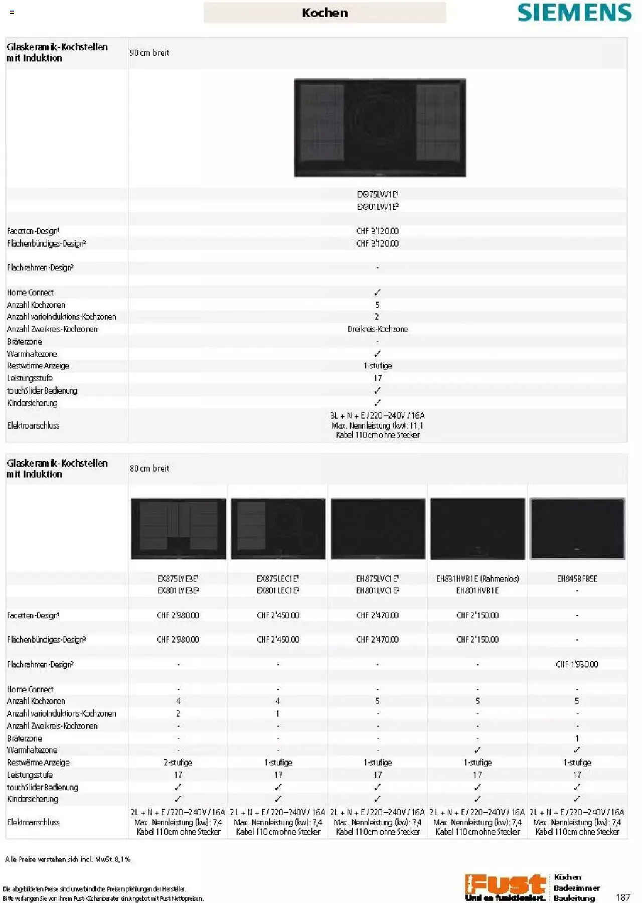 Fust Küchen- und Badezimmerprospekt von 4. März bis 31. Dezember 2024 - Prospekt seite  187