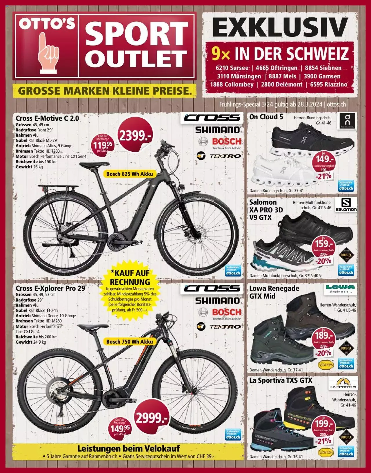 Otto's Aktionen Sport Outlet von 28. März bis 31. Dezember 2024 - Prospekt seite  