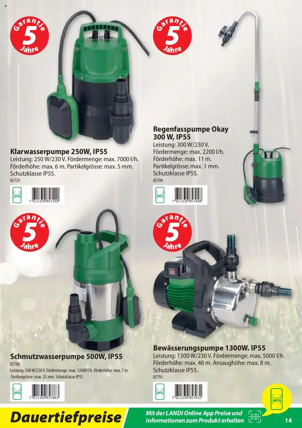 Landi - Motorgeräte 2023 von 7. März bis 31. Dezember 2023 - Prospekt seite 14