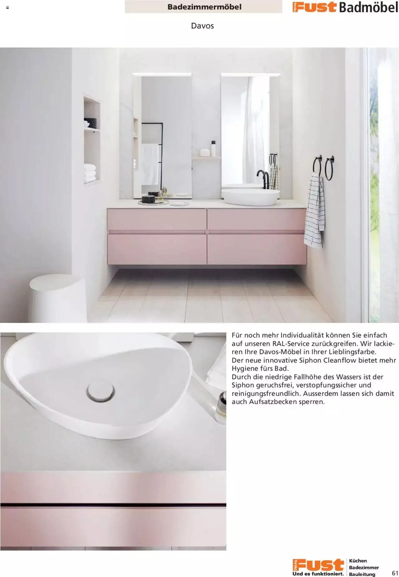 Fust Aktionen Badezimmermagazin von 17. April bis 31. Dezember 2024 - Prospekt seite  61
