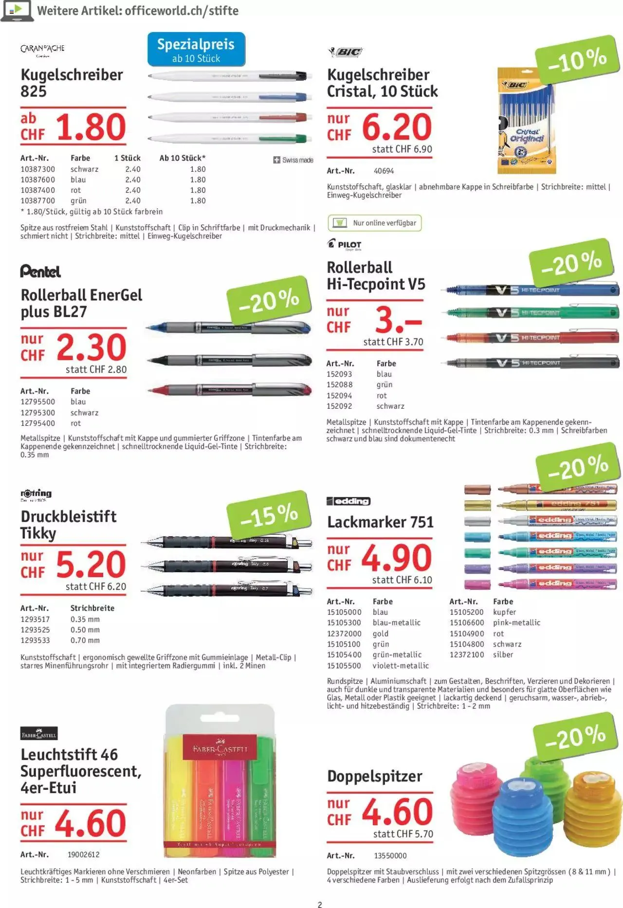 Office World Aktionen von 24. August bis 27. September 2023 - Prospekt seite  2