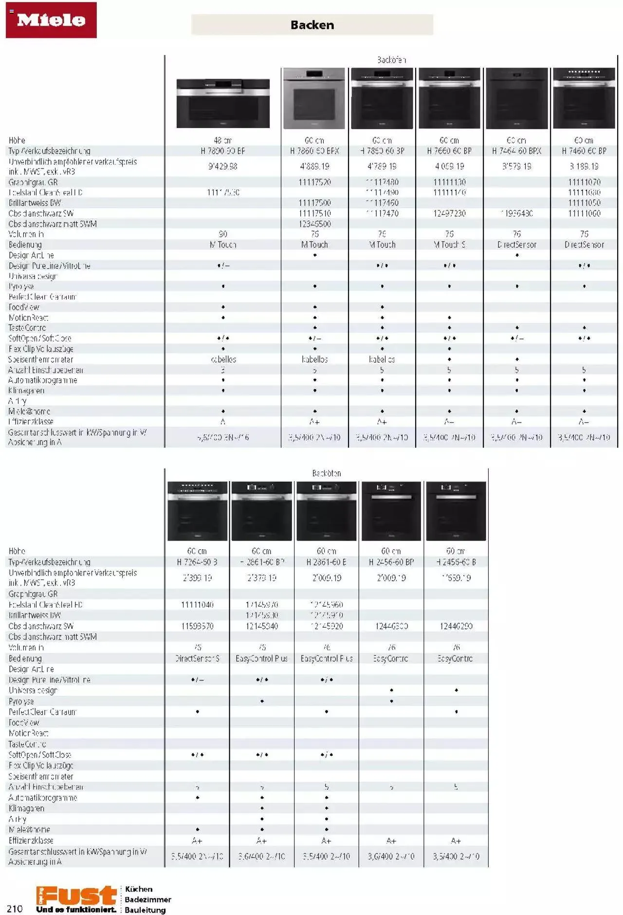 Fust Küchen- und Badezimmerprospekt von 4. März bis 31. Dezember 2024 - Prospekt seite  210