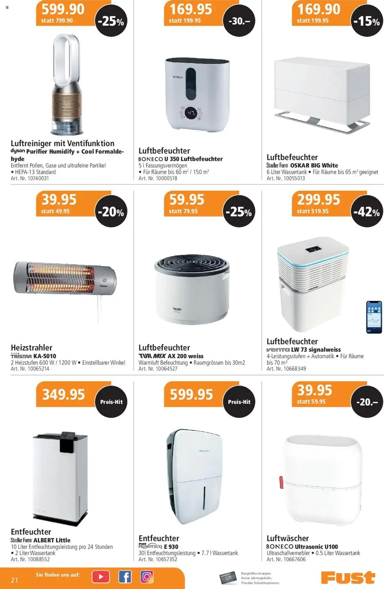 Fust Aktionen von 24. September bis 26. Oktober 2025 - Prospekt seite 21