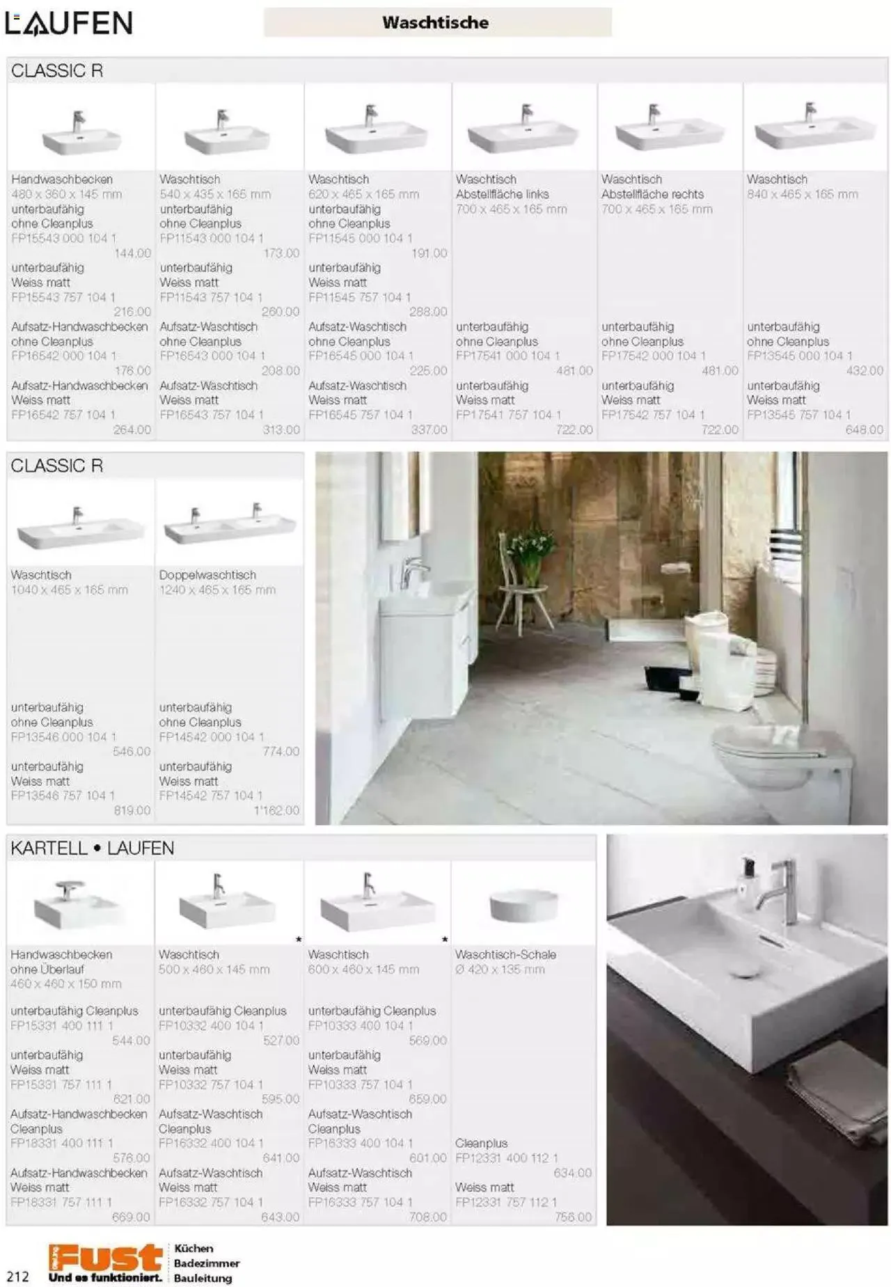 Fust Badezimmermagazin von 17. April bis 31. Dezember 2023 - Prospekt seite 212