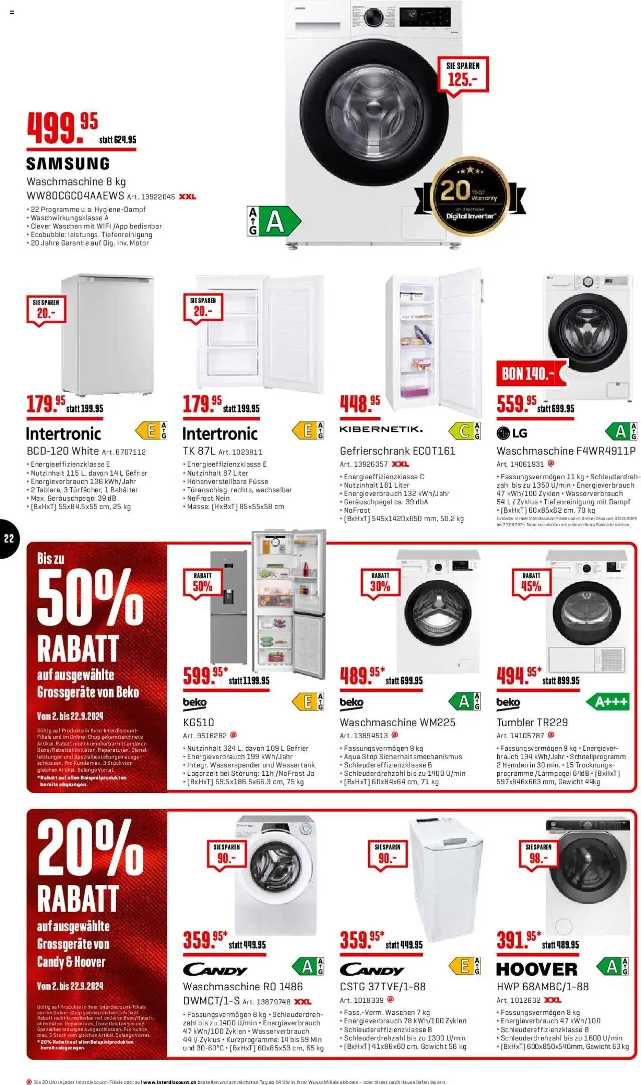 Interdiscount Mobile Prospekt von 9. September bis 22. September 2024 - Prospekt seite  22