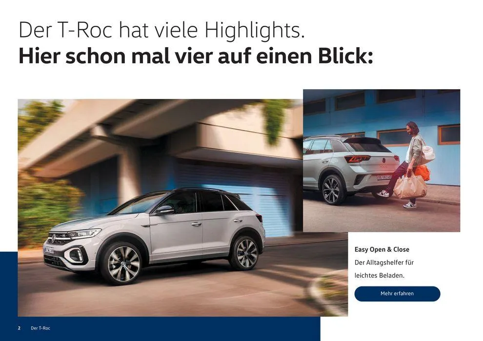 Der T-Roc von 16. Januar bis 31. Dezember 2024 - Prospekt seite  2