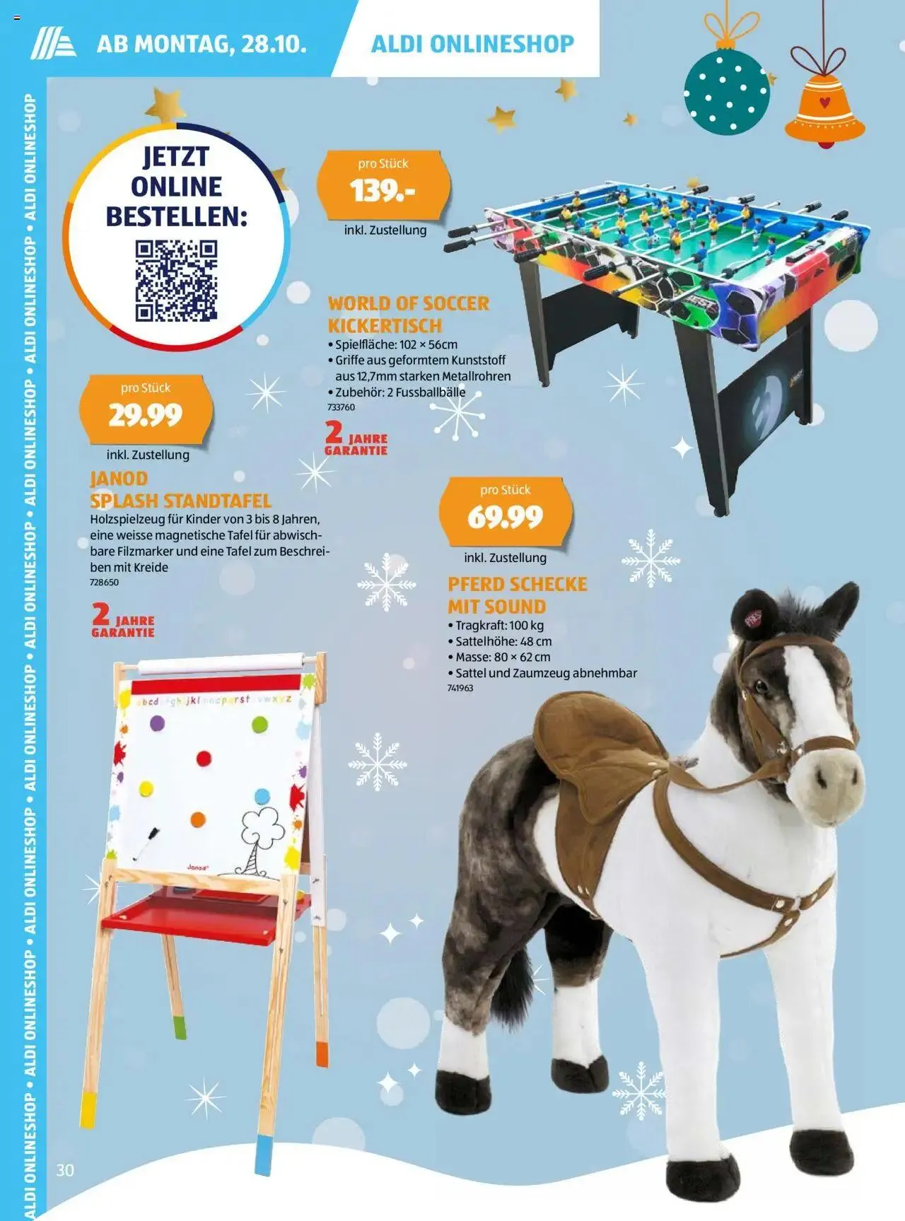 Aldi Aktionen Magische Geschenkideen von 28. Oktober bis 31. Dezember 2024 - Prospekt seite  30