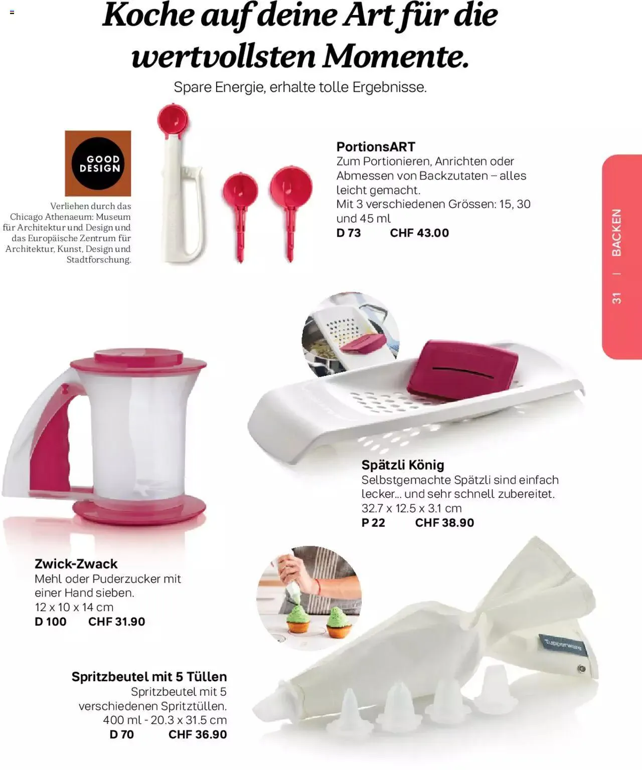 Tupperware Frühling & Sommer 2023 von 8. März bis 31. Dezember 2023 - Prospekt seite  31