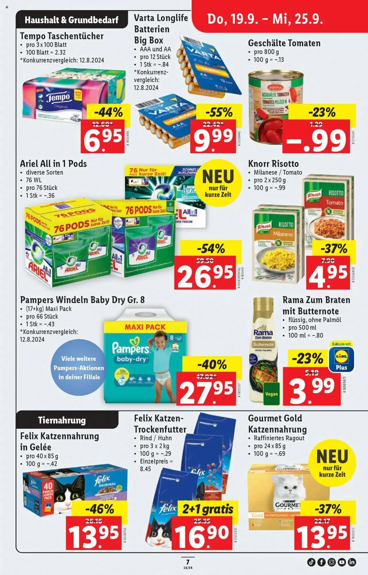 Lidl Aktionen von 19. September bis 25. September 2024 - Prospekt seite  7