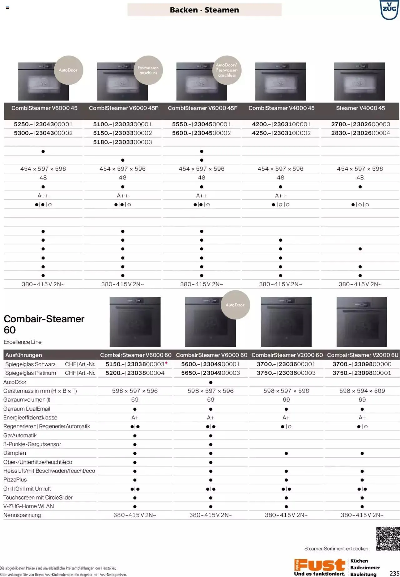 Fust - Küchenmagazin - Riesenauswahl von 22. Februar bis 31. Dezember 2023 - Prospekt seite  235