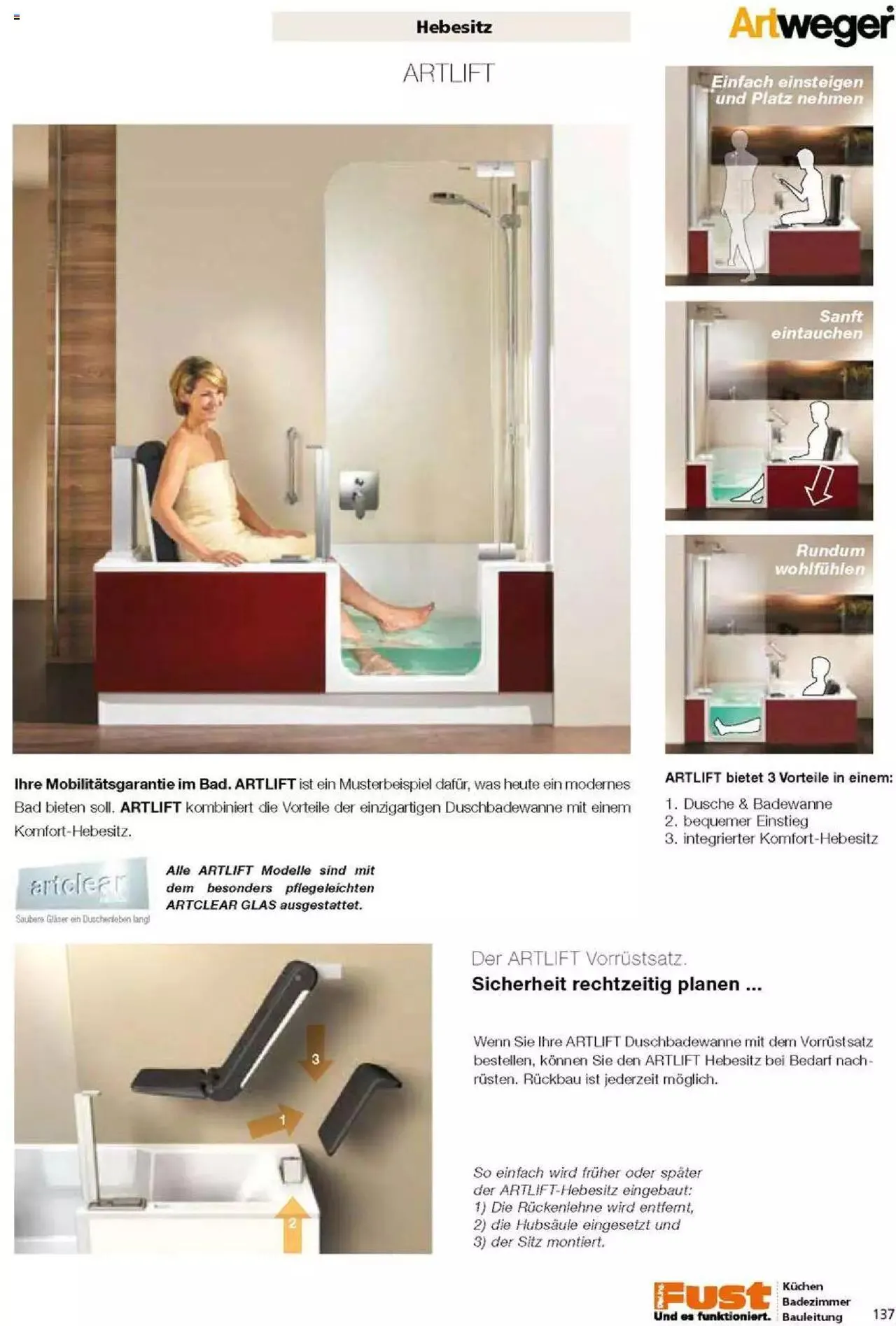 Fust Badezimmermagazin von 17. April bis 31. Dezember 2023 - Prospekt seite  137