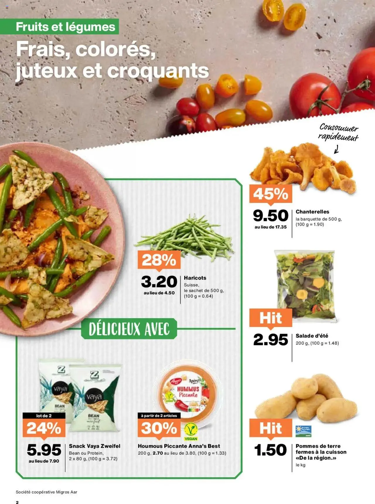 Migros Aktionen von 6. August bis 12. August 2024 - Prospekt seite  2