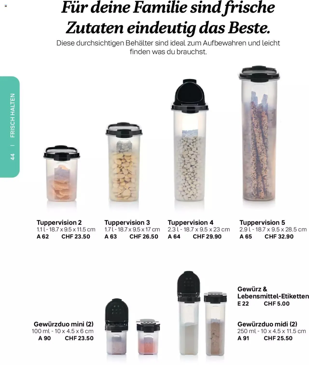 Tupperware Frühling & Sommer 2023 von 8. März bis 31. Dezember 2023 - Prospekt seite  44