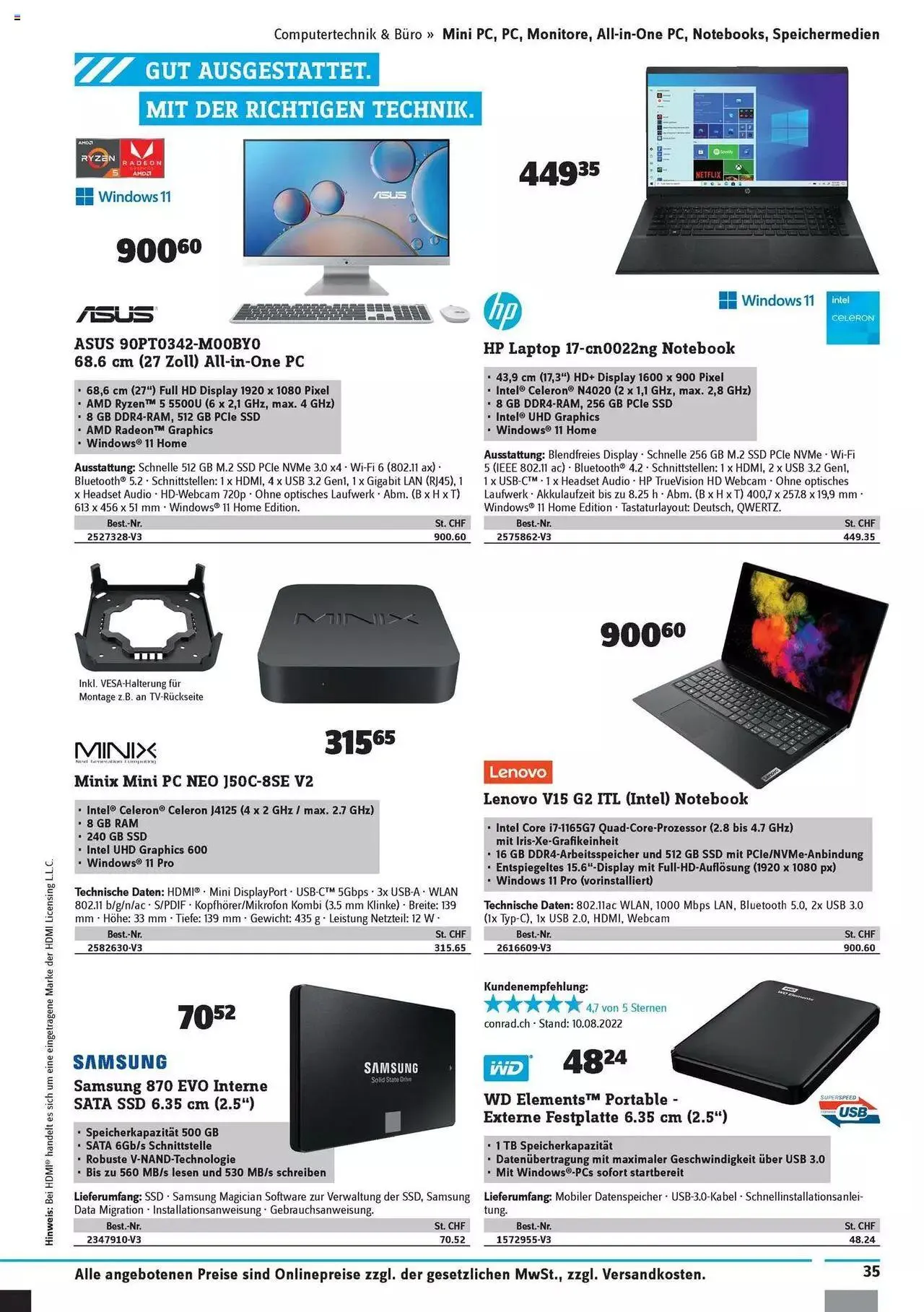 Conrad - Technik Deals von 30. August bis 31. Dezember 2023 - Prospekt seite 37