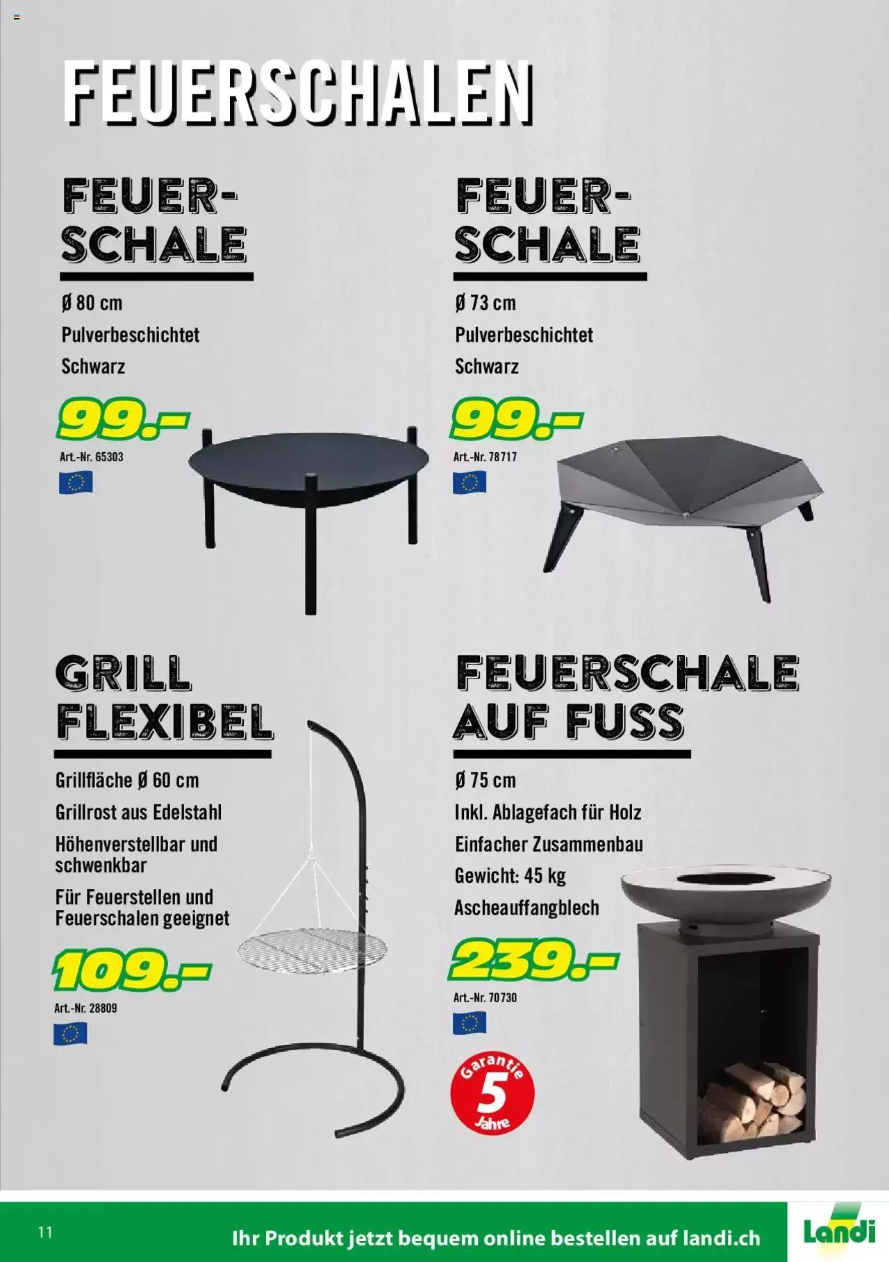 Landi - Grill 2022 von 1. April bis 31. Dezember 2023 - Prospekt seite 11