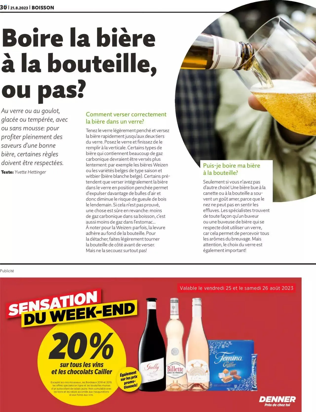 Migros - Magazin FR von 21. August bis 31. Dezember 2023 - Prospekt seite  30