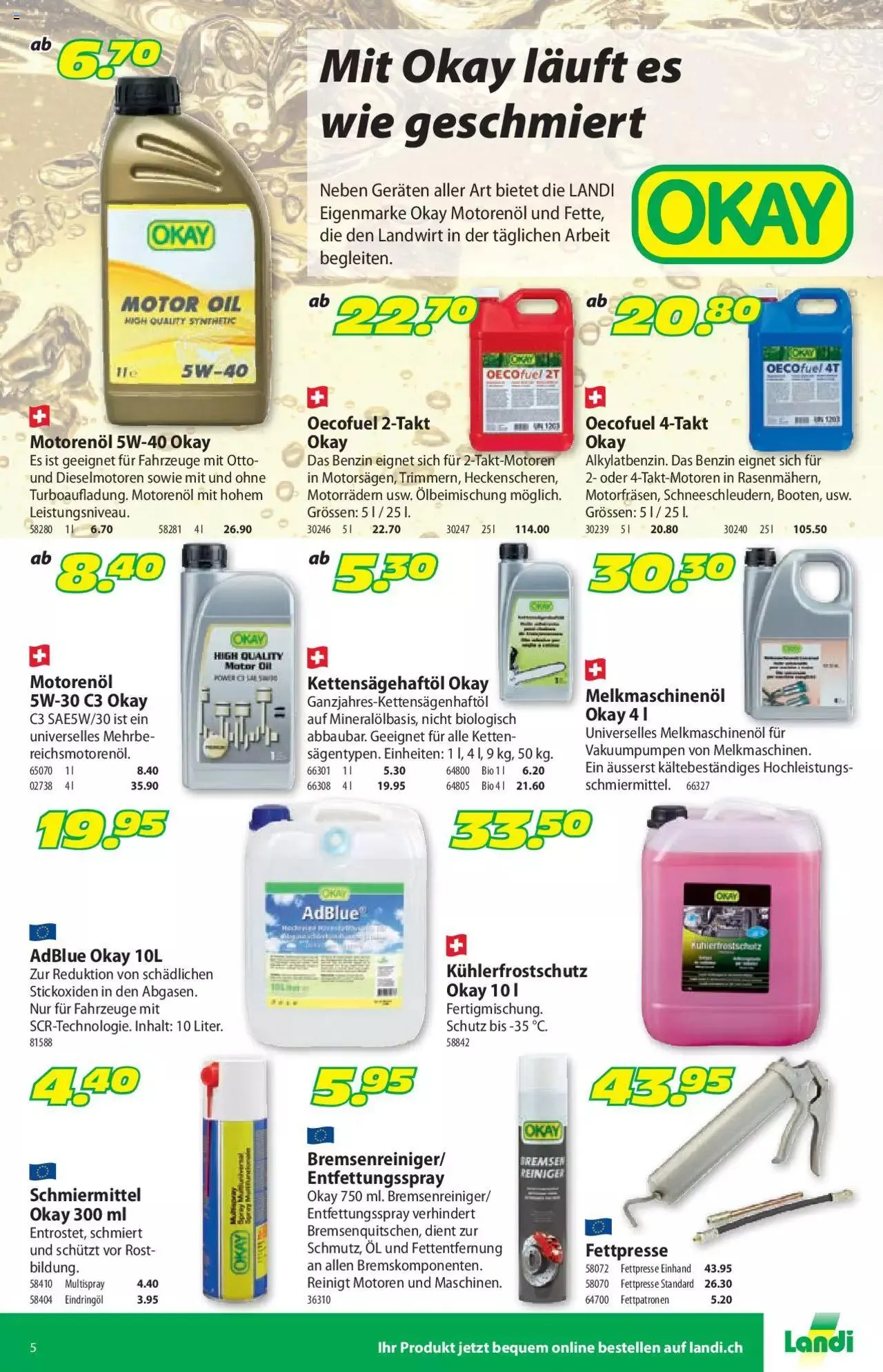 Landi - Hof und Stall 2022 von 1. Mai bis 31. Dezember 2023 - Prospekt seite 5