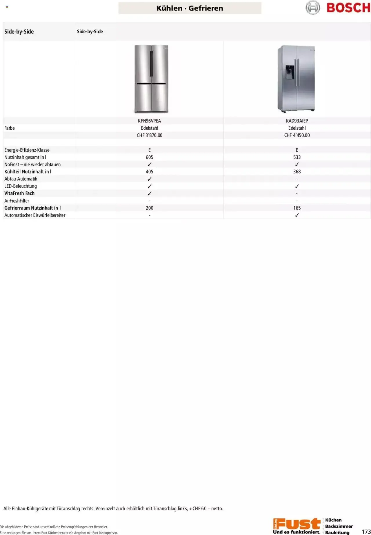 Fust - Küchenmagazin - Riesenauswahl von 22. Februar bis 31. Dezember 2023 - Prospekt seite  173