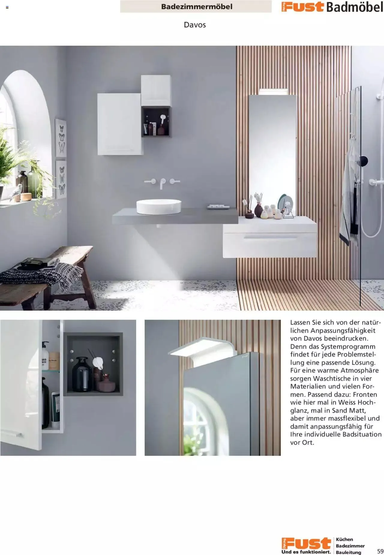 Fust Aktionen Badezimmermagazin von 17. April bis 31. Dezember 2024 - Prospekt seite 59