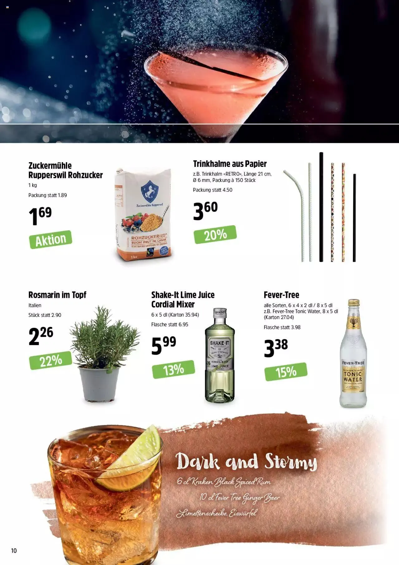 TopCC Aktionen Cocktails von 11. September bis 31. Dezember 2023 - Prospekt seite 10