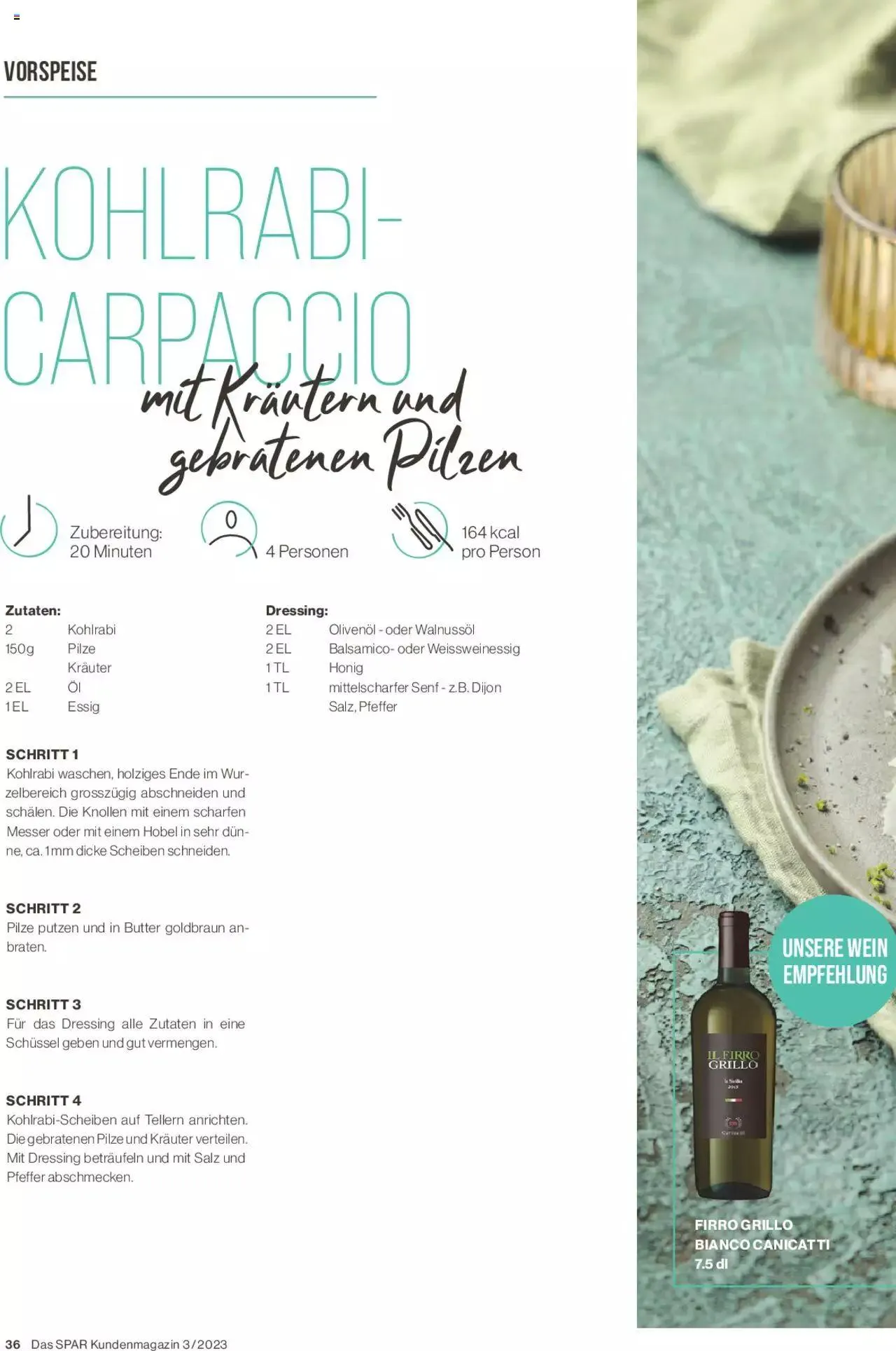 SPAR Kundenmagazin von 22. September bis 31. Dezember 2023 - Prospekt seite  36