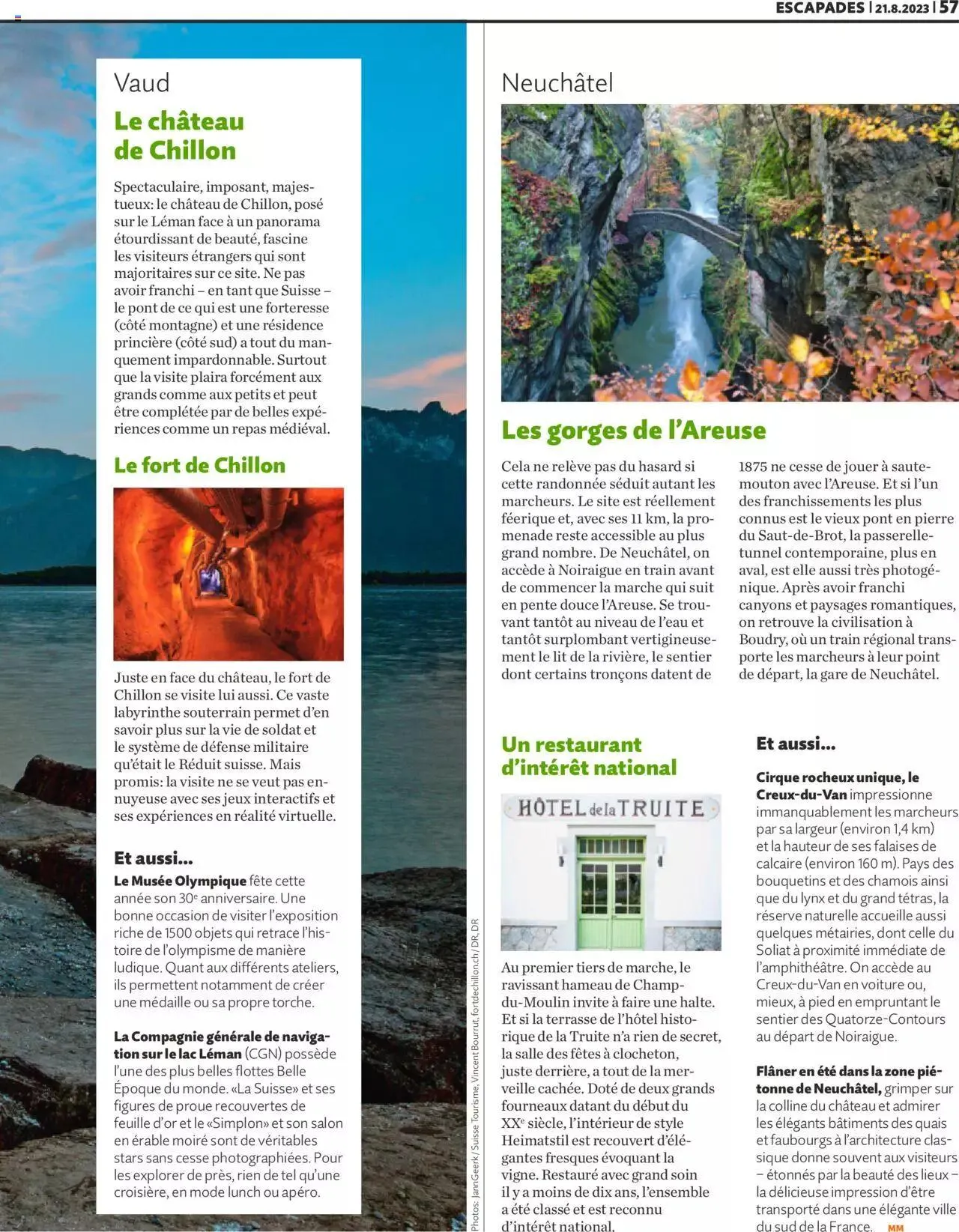 Migros - Magazin FR von 21. August bis 31. Dezember 2023 - Prospekt seite  57