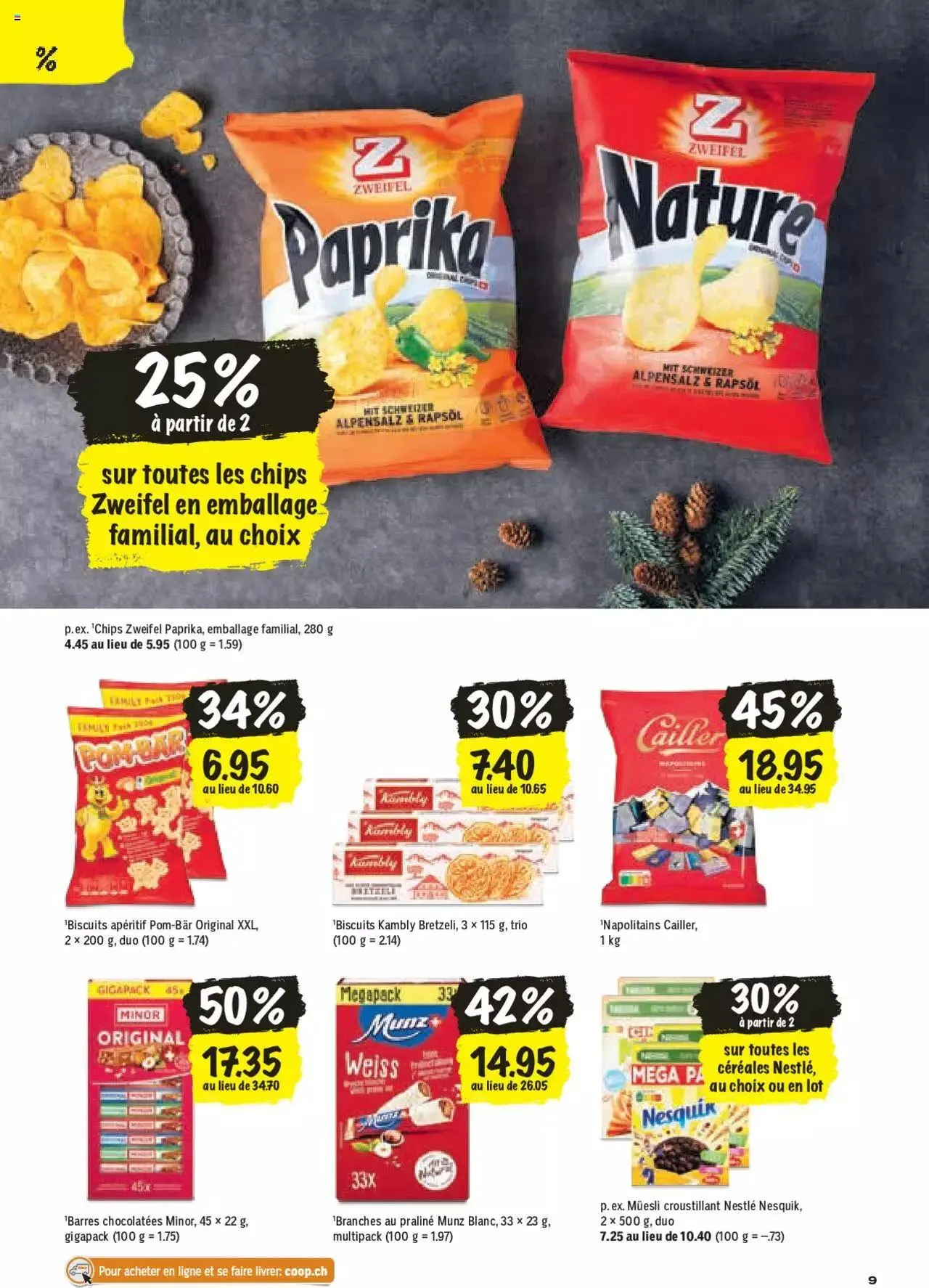 Coop - Les actions de la semaine von 5. Dezember bis 10. Dezember 2023 - Prospekt seite  9