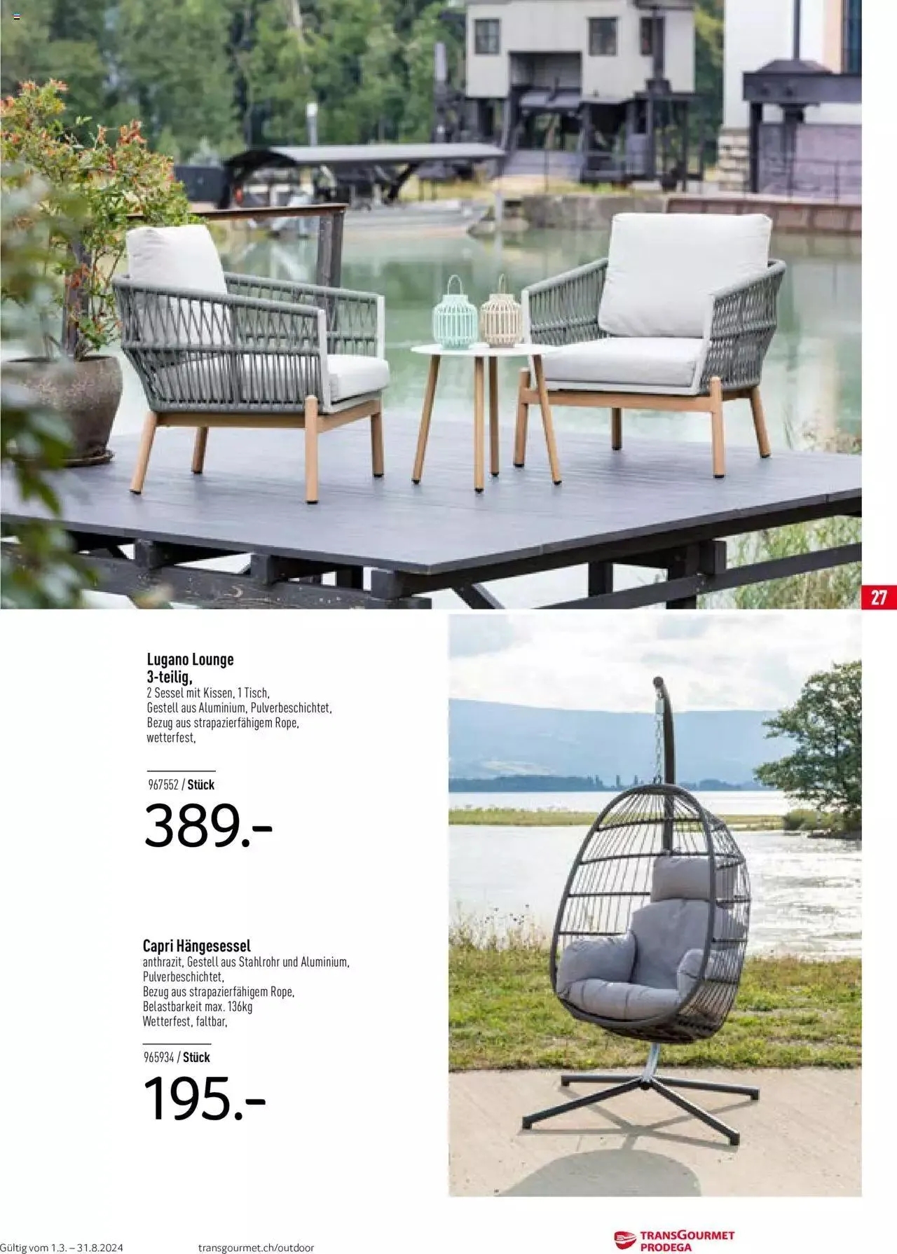 Prodega Outdoor Katalog 2024 von 26. Februar bis 26. Februar 2025 - Prospekt seite  27